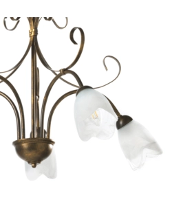 LAMPADARIO 5 LUCI ONLI "ODINO" BRONZO E14